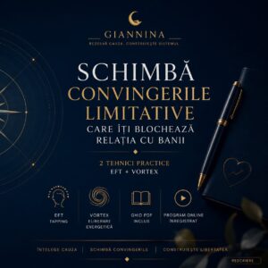 RESCRIERE - Schimbă convingerile limitative care îți blochează relația cu banii